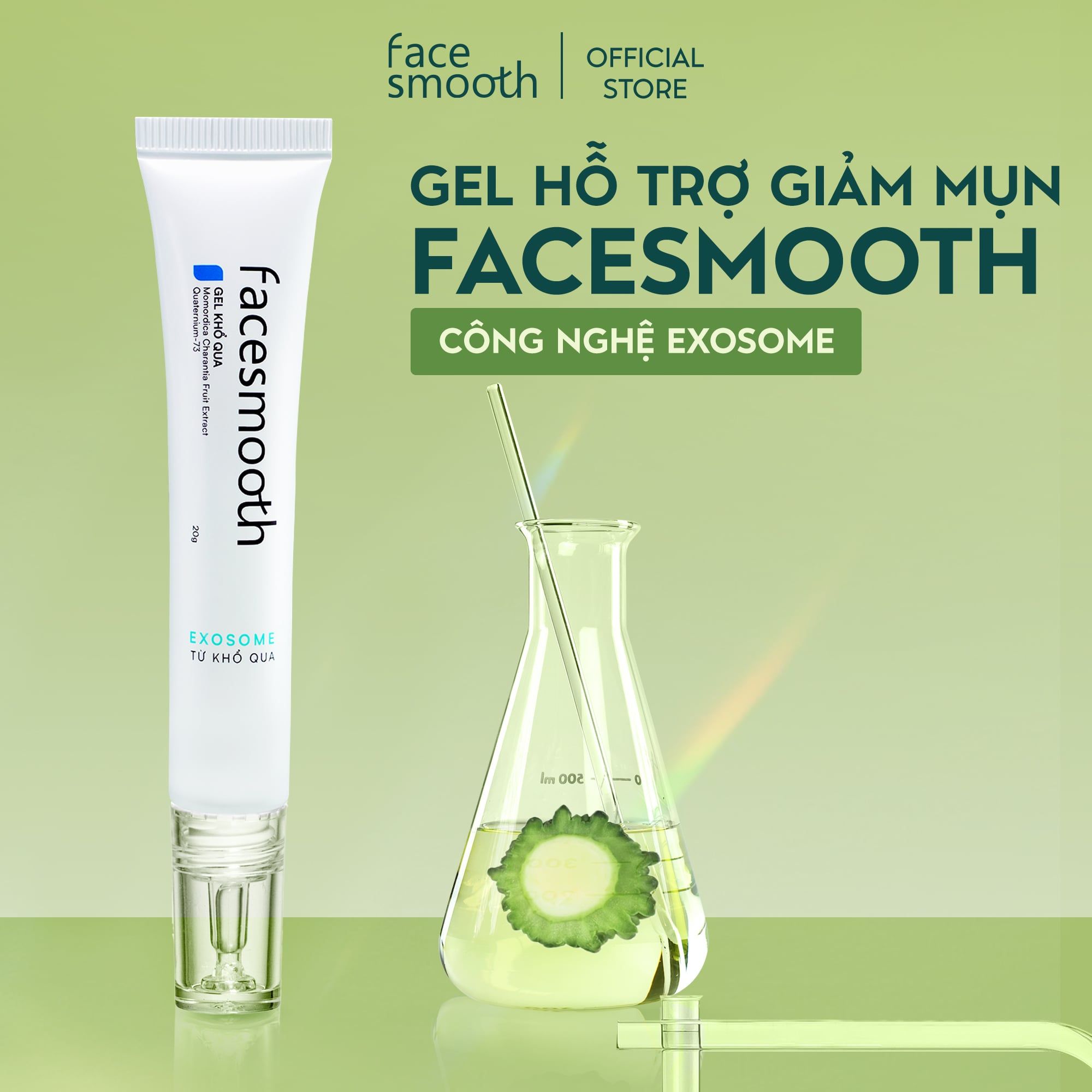 Combo 2 Gel Mụn Khổ Qua Facesmooth - Kháng Viêm, Giảm Sưng & Phục Hồi Da Mụn Công Nghệ Exosome