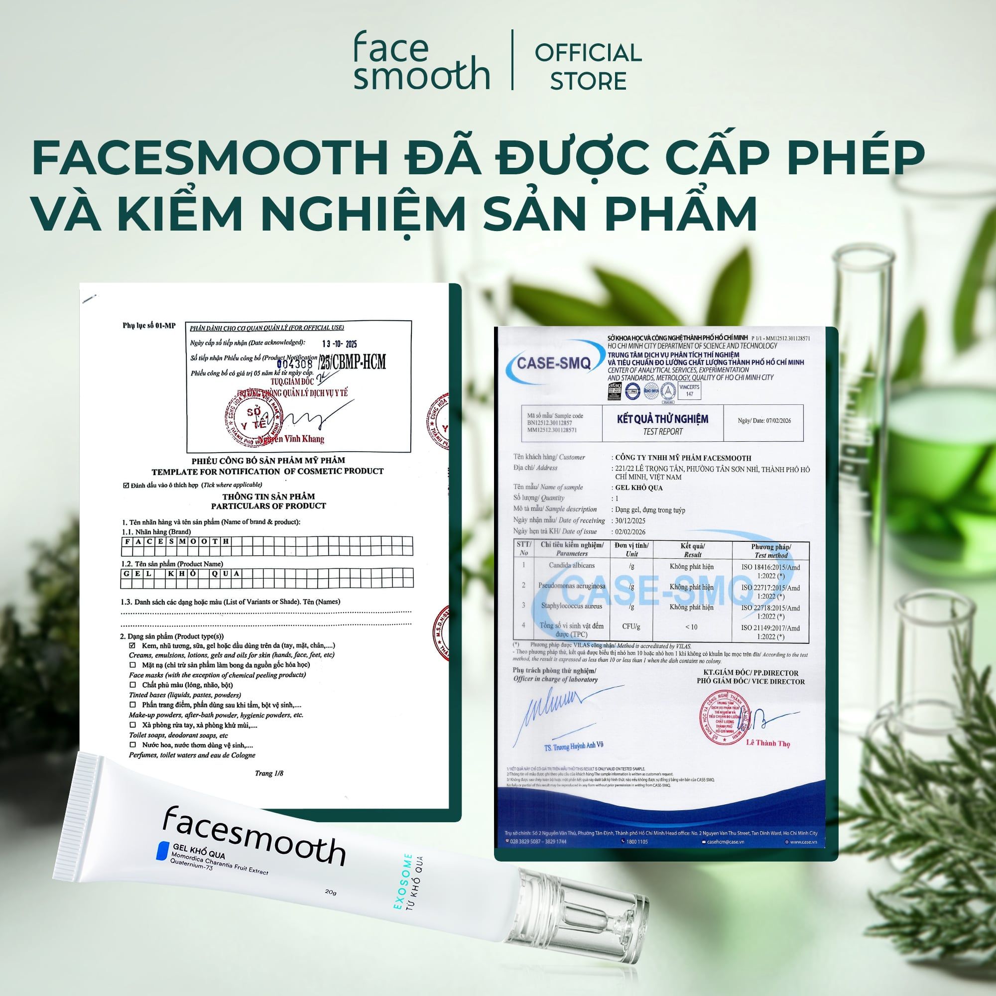 Combo 2 Gel Mụn Khổ Qua Facesmooth - Kháng Viêm, Giảm Sưng & Phục Hồi Da Mụn Công Nghệ Exosome