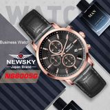  ĐỒNG HỒ NEWSKY NS6005G.L04 Nam máy quartz kính sapphire size 42mm 5ATM 