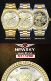  ĐỒNG HỒ NEWSKY NS5020G.S06 Nam máy quartz Kính sapphire Size 40mm 3ATM 