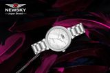  ĐỒNG HỒ NEWSKY NS5508L.S01 Nữ máy quartz kính sapphire size 30mm 3ATM 
