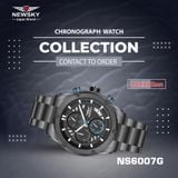  ĐỒNG HỒ NEWSKY NS6007G.S05 Nam máy quartz kính sapphire size 44mm 5ATM 