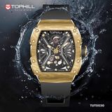  ĐỒNG HỒ TOPHILL TUT003G.GB2158 Nam Máy automatic Sapphire 5ATM 