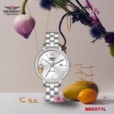  ĐỒNG HỒ NEWSKY NS5011L.S01 Nữ máy quartz Kính sapphire Size 28mm 3ATM 
