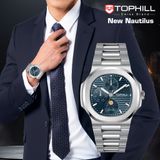  ĐỒNG HỒ TOPHILL TL028G.S1352 Nam máy quartz kính sapphire 5ATM 