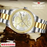  ĐỒNG HỒ NEWSKY NS5020G.S06 Nam máy quartz Kính sapphire Size 40mm 3ATM 