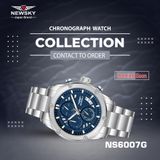  ĐỒNG HỒ NEWSKY NS6007G.S03 Nam máy quartz Kính sapphire size 44mm 5ATM 