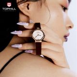  ĐỒNG HỒ TOPHILL TOC001L.P3532 Nữ máy quartz kính sapphire size 27x30mm 3ATM 