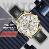  ĐỒNG HỒ NEWSKY NS6005G.L02 Nam máy quartz kính sapphire size 42mm 5ATM 