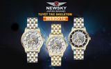  ĐỒNG HỒ NEWSKY NS8001G.S03 Nam máy automatic Kính sapphire Size 41mm 5ATM 