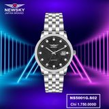  ĐỒNG HỒ NEWSKY NS5001G.S02 Nam Máy quartz Kính sapphire Size 39mm 3ATM 