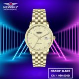  ĐỒNG HỒ NEWSKY NS5001G.S05 Nam Máy quartz Kính sapphire Size 39mm 3ATM 