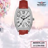 ĐỒNG HỒ NEWSKY NS5003L.L03 Nữ máy quartz kính sapphire size 28x38mm 3ATM 