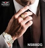  ĐỒNG HỒ NEWSKY NS8002G.S04 Nam máy automatic Kính sapphire Size 40mm 5ATM 