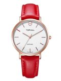  ĐỒNG HỒ TOPHILL TS007L.PR3252 Nữ Dây da Máy Quartz kính Sapphire Size 33,5mm 3ATM 