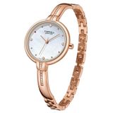  ĐỒNG HỒ TOPHILL TS012L.S3237 Nữ dây thép 316L máy Quartz kính Sapphire Size 27mm 3ATM 