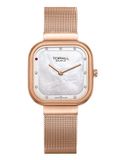  ĐỒNG HỒ TOPHILL TS018L.S3232 Nữ Dây lưới Máy Quartz  Kính Sapphire Size 27x27mm 3ATM 
