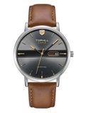  ĐỒNG HỒ TOPHILL TS019G.PZ1052 Nam dây da máy Quartz kính Sapphire Size 40mm 5ATM 