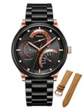  ĐỒNG HỒ TOPHILL TV007G.S0152 Nam dây thép 316L máy quartz kính Sapphire Size 43mm 5ATM 