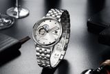  ĐỒNG HỒ TOPHILL TW060G.S1658 Nam Dây thép 316L Máy Automatic Kính Sapphire Size 42mm 5ATM 