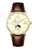  ĐỒNG HỒ TOPHILL TW085G.PB2962 Nam Máy Quartz(pin) Kính sapphire Size 40mm 5ATM 