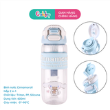 BÌNH NƯỚC SANRIO NÚT BẤM 600ML