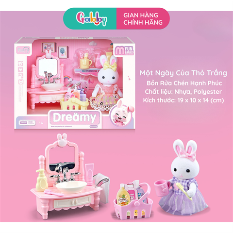Bộ Đồ Chơi Một Ngày Của Thỏ Trắng - Bên Bồn Rửa Chén Hạnh Phúc