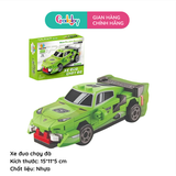Xe đua chạy đà (Xanh lá cây) - Green Pullback Racing Car (LL)