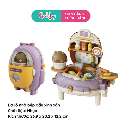 Ba lô nhà bếp gấu xinh xắn - Bear Magic Backpack Kitchen (BC)