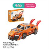 Xe đua chạy đà (Da cam) - Orange Pullback Racing Car (LL)
