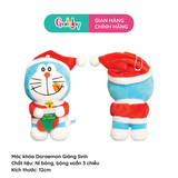 Móc khóa thú bông Doraemon giáng sinh 2024