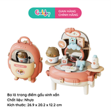 Ba lô trang điểm gấu xinh xắn