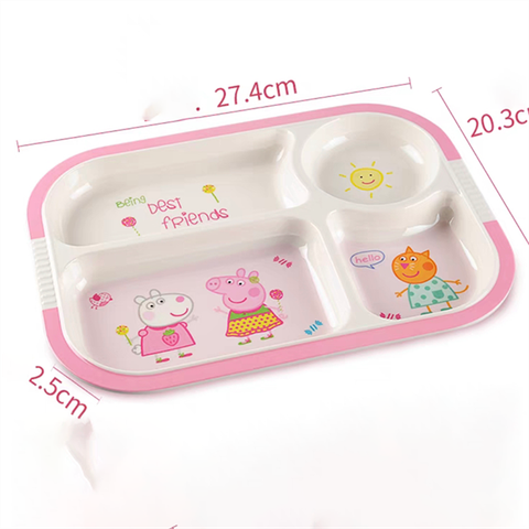 Khay Ăn Melamin 4 Ngăn