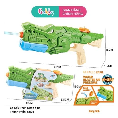Cá Mập Phun Nước 3 tia (640ml) - 0584 (QS811-261)