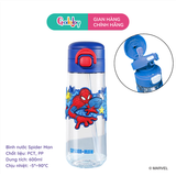BÌNH NƯỚC SPIDERMAN NÚT BẤM