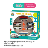 Bộ 6 phương tiện vận tải đô thị mini chạy đà