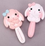 Lược thú 3D Thỏ màu Trắng/Hồng