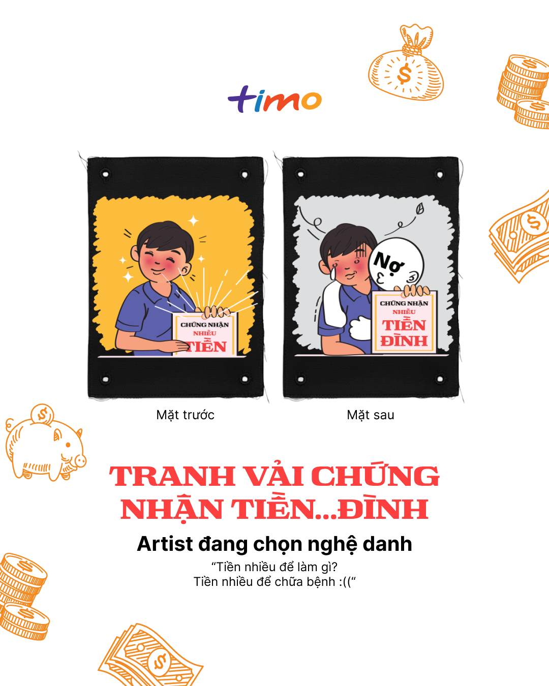  Tranh vải gắn áo Troll khổ, kệ nghèo | Ngẫu nhiên 