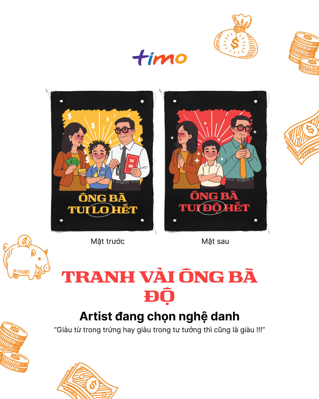  Tranh vải gắn áo Troll khổ, kệ nghèo | Ngẫu nhiên 