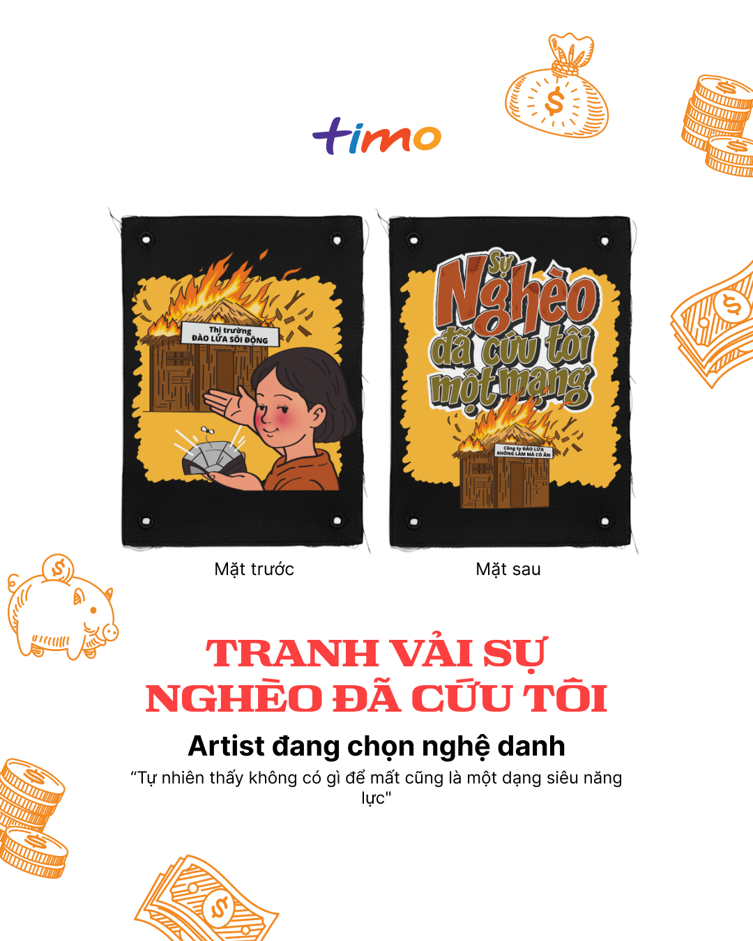  Tranh vải gắn áo Troll khổ, kệ nghèo | Ngẫu nhiên 