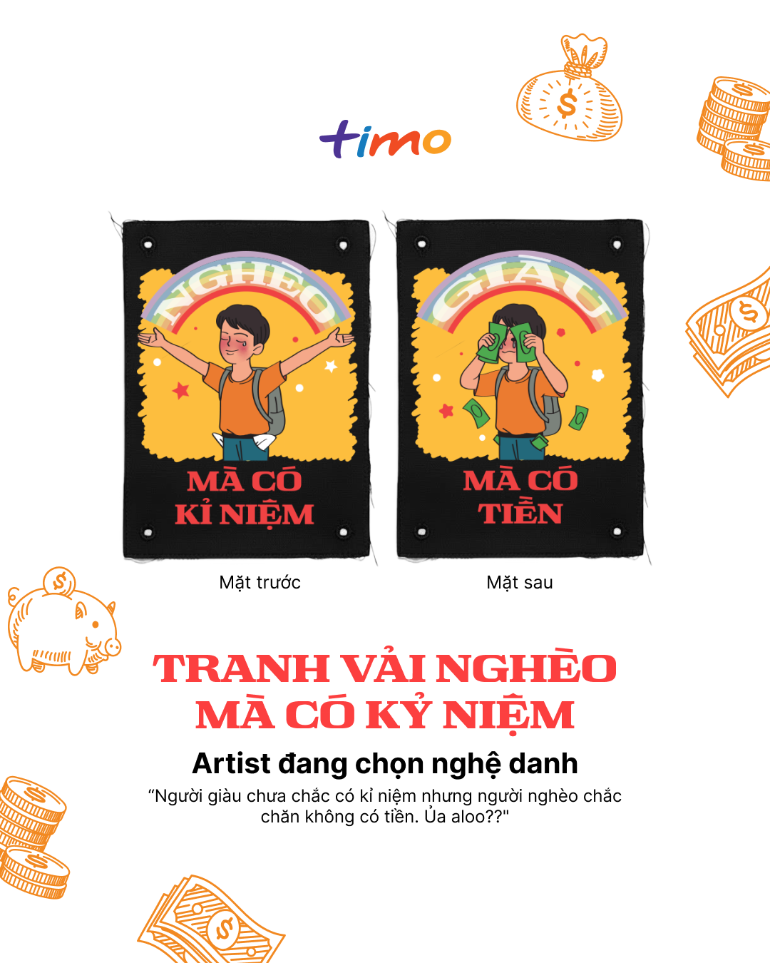 Tranh vải gắn áo Troll khổ, kệ nghèo | Ngẫu nhiên 