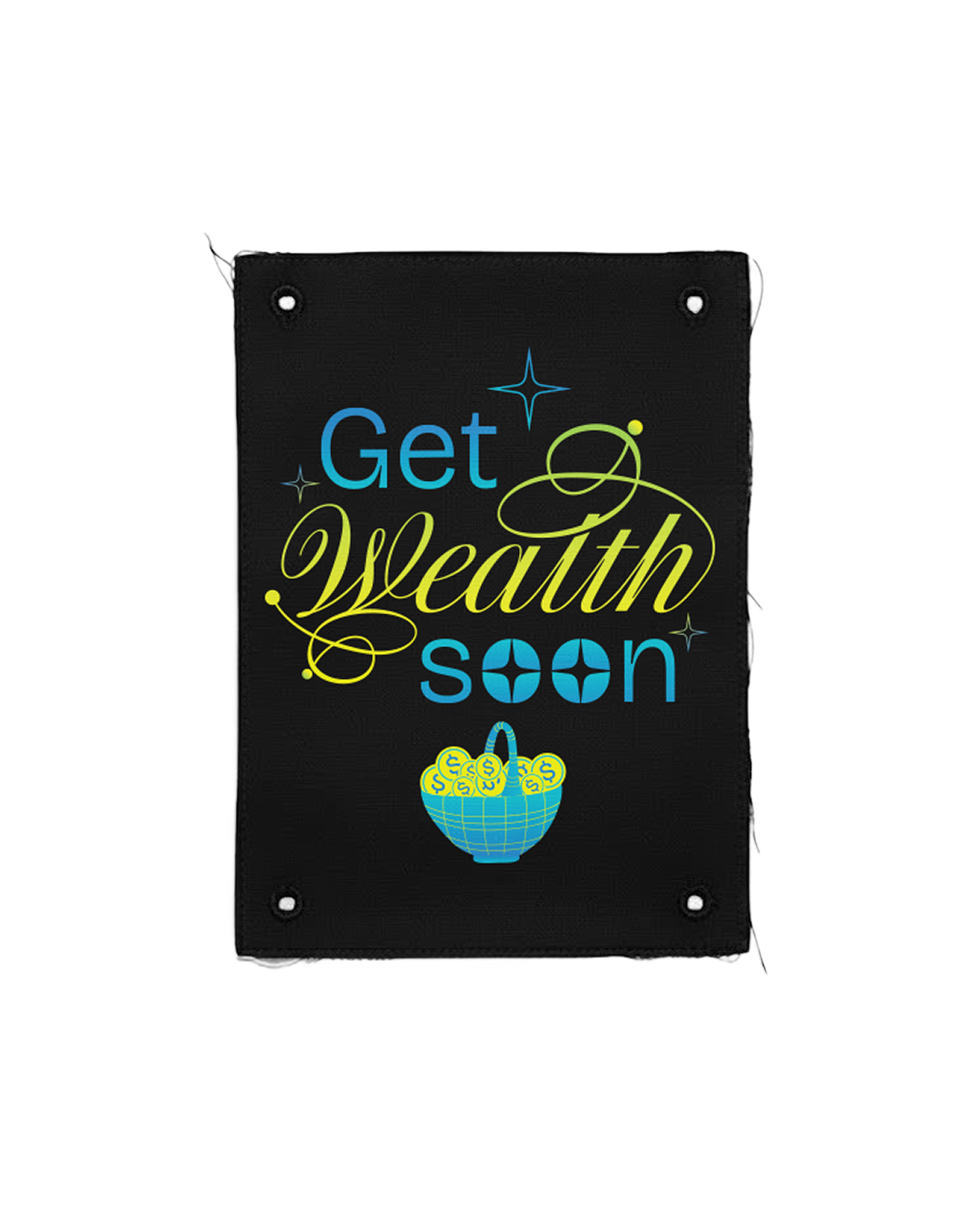  Tranh vải gắn áo Mau giàu nha 