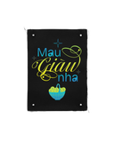  Tranh vải gắn áo Mau giàu nha 