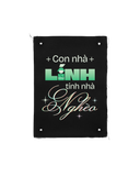  Tranh vải gắn áo Con cháu trong nhà 