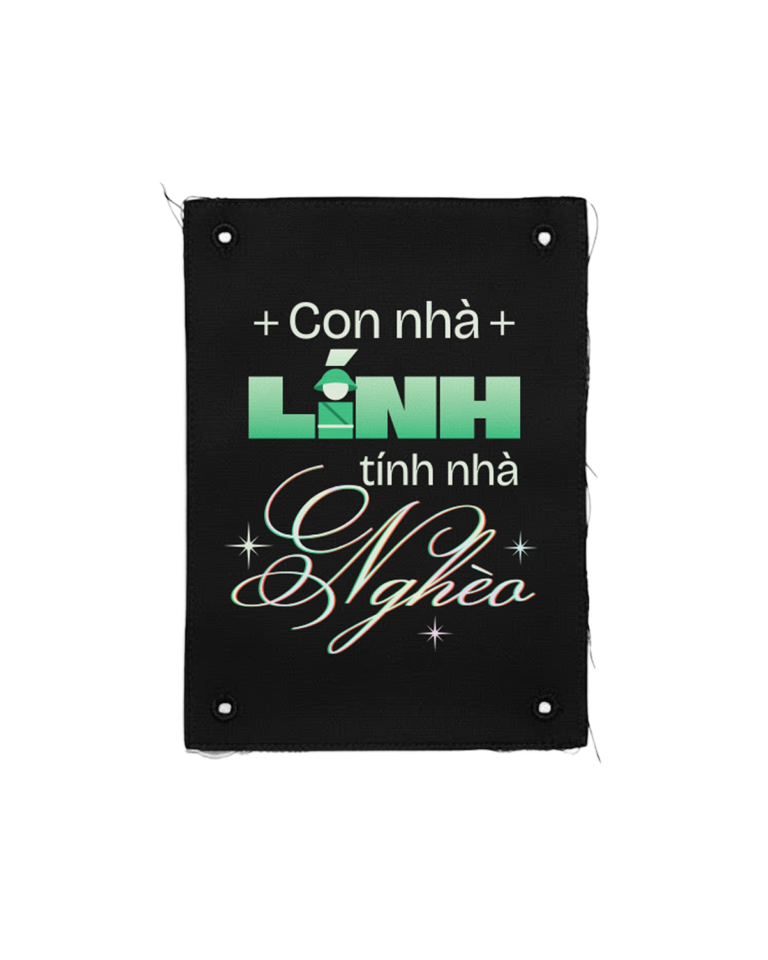  Tranh vải gắn áo Con cháu trong nhà 