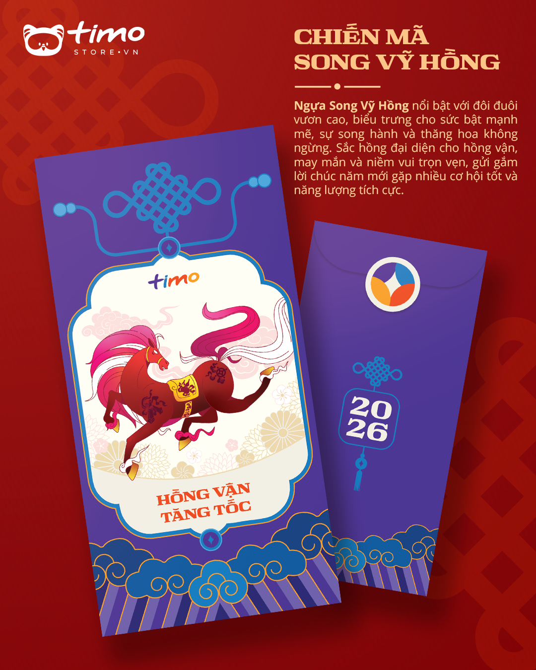  Bộ bao lì xì Bính Ngọ (8 cái) 