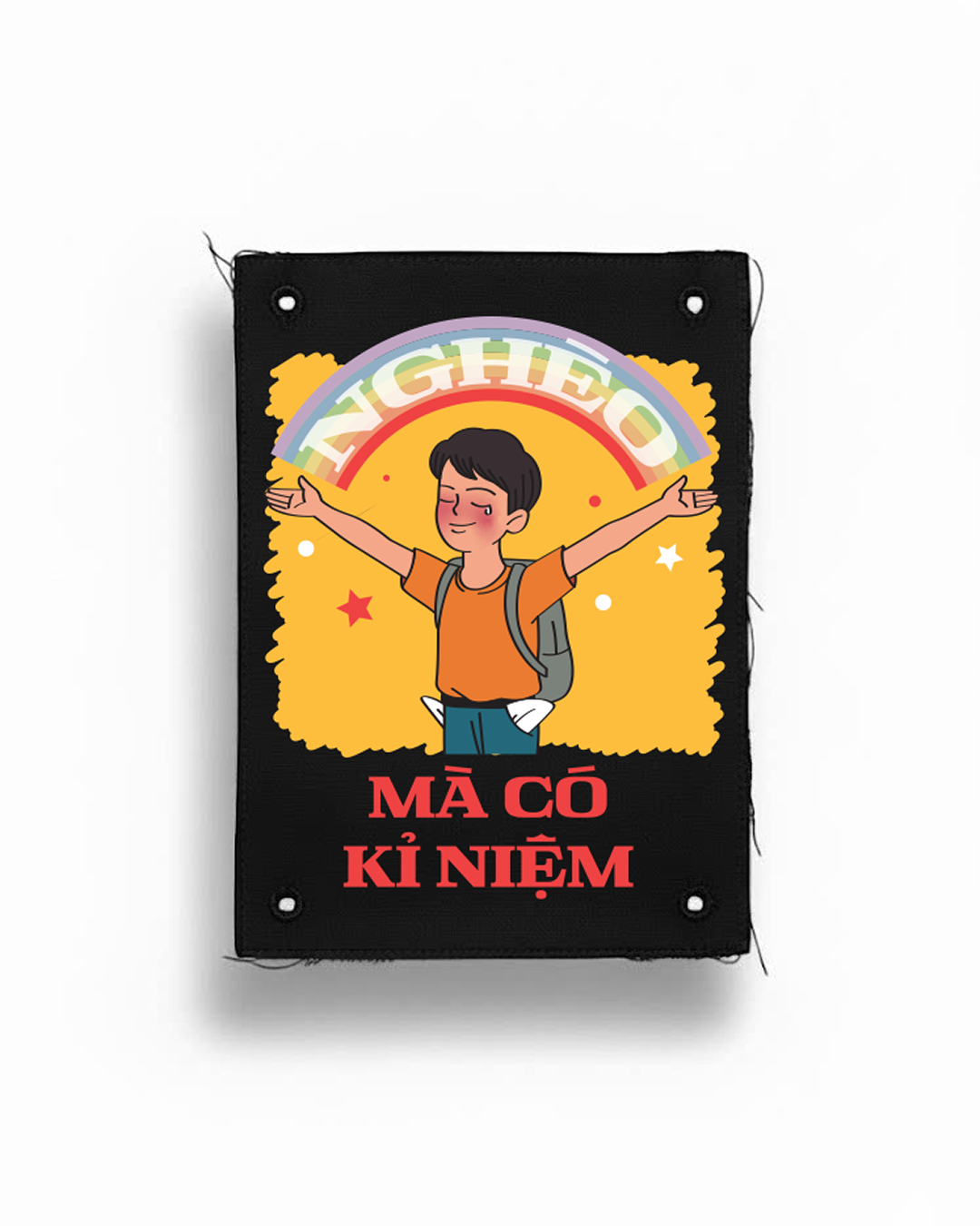  Tranh vải gắn áo Nghèo mà có kỷ niệm 