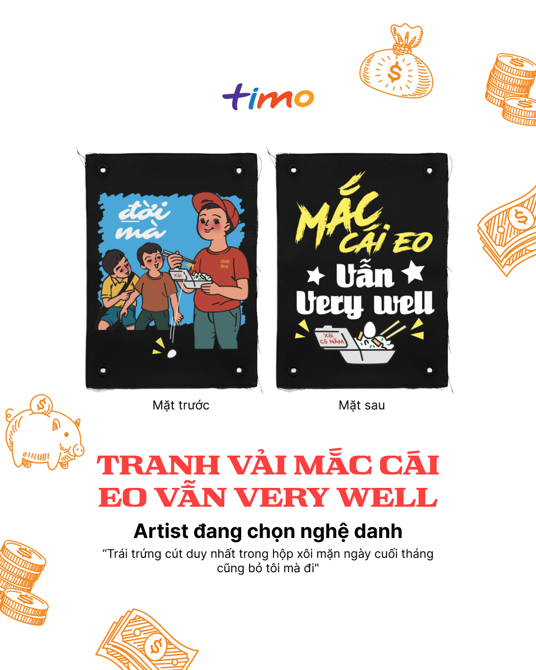  Tranh vải gắn áo Troll khổ, kệ nghèo | Ngẫu nhiên 