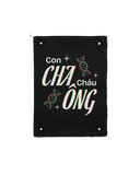  Tranh vải gắn áo Con cháu trong nhà 