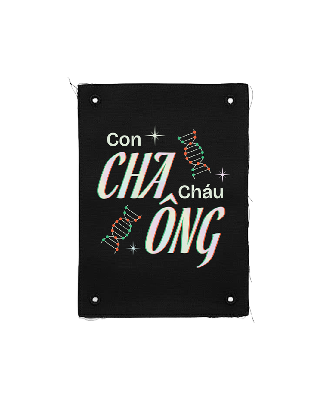  Tranh vải gắn áo Con cháu trong nhà 